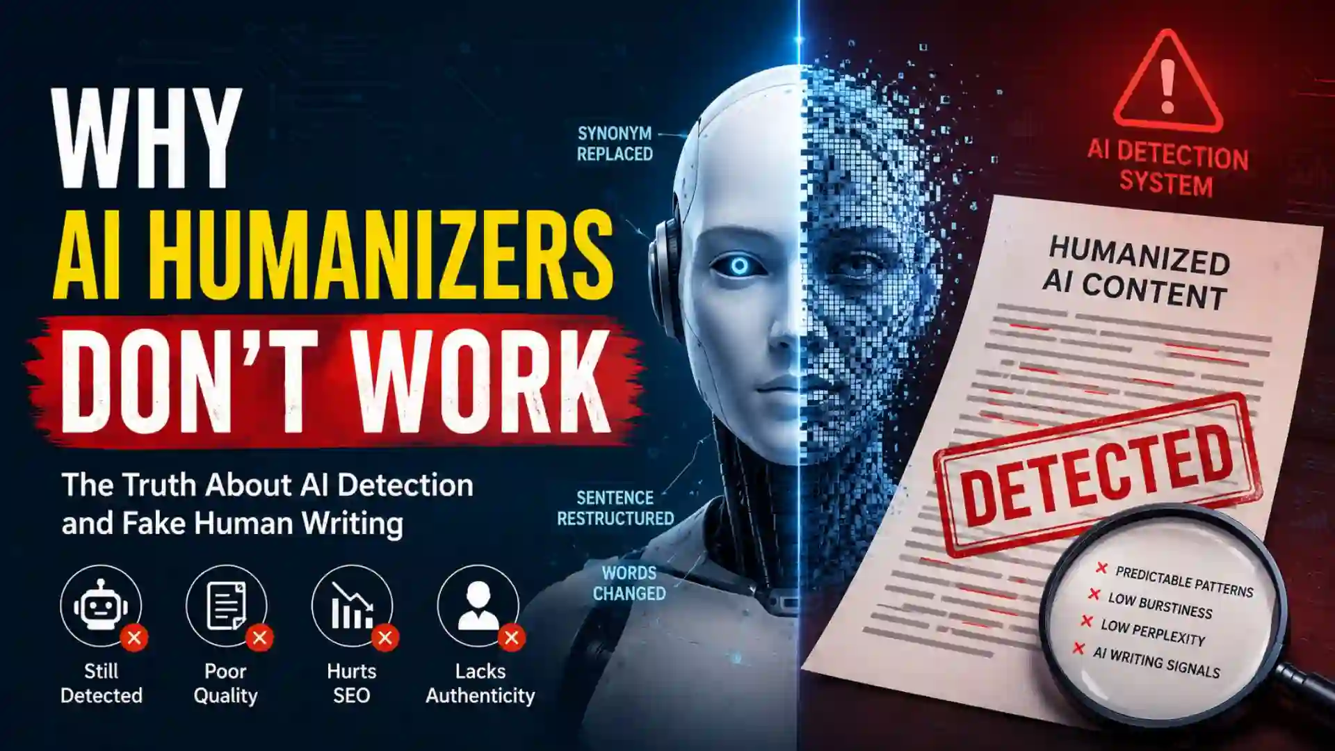 Why AI Humanizers Don’t Work? Hidden Problems Most Users Ignore